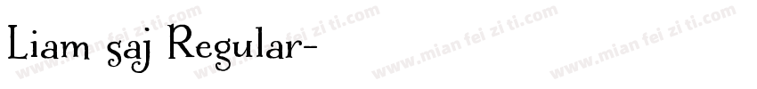 Liam saj Regular字体转换